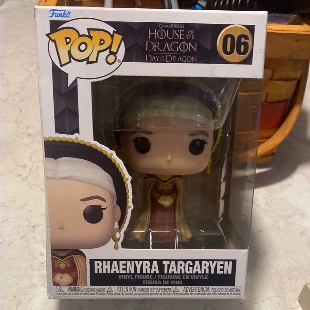 Funko Rhaenyra Targaryen Figure with Red and Gold Outfit